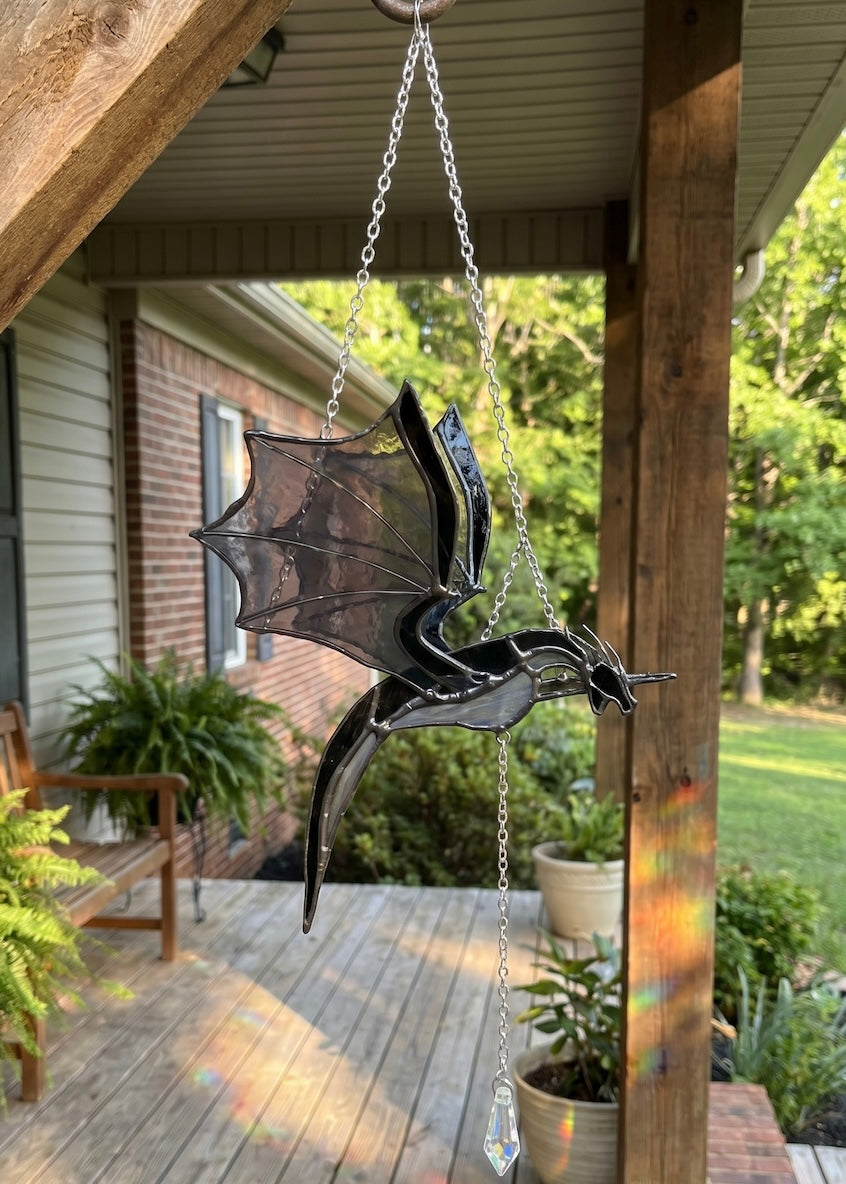 Handmade Flying Glass Dragon