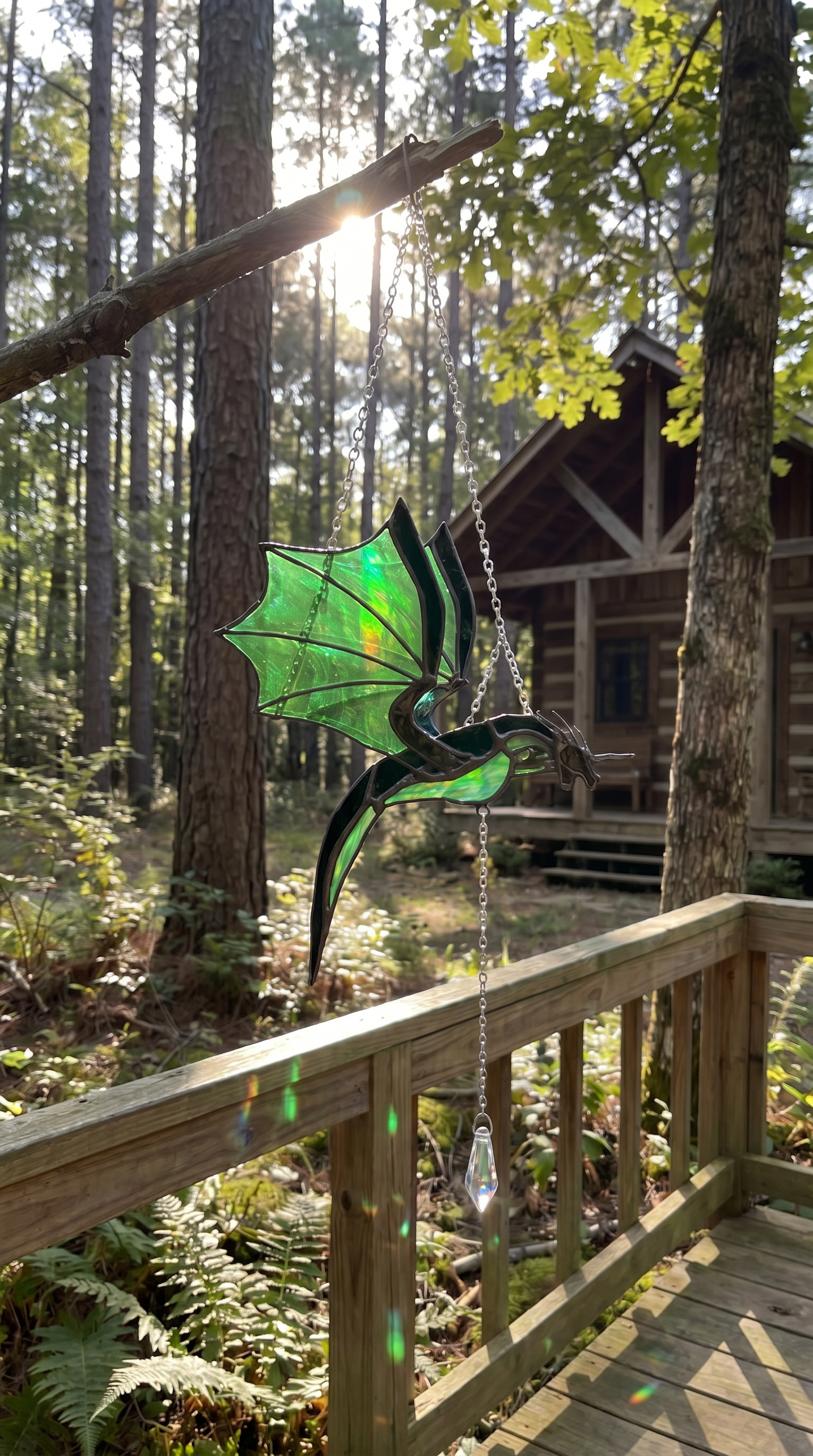 Handmade Flying Glass Dragon